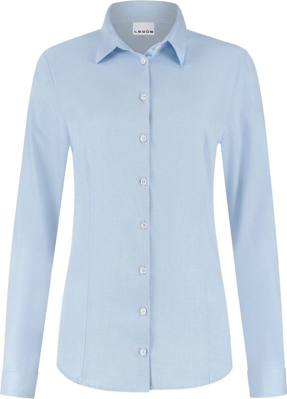 Ledub dames blouse Rosalie, popeline, lichtblauw