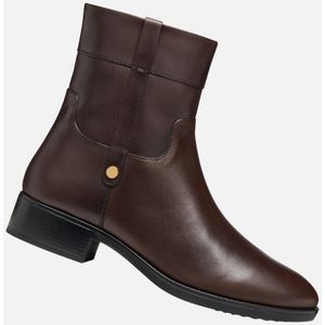 Geox - Felicity - Hoge Laarzen - Donkerbruin - 3,5 cm Hakhoogte
