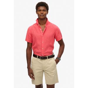 Superdry - Klassiek Overhemd - Groen - 100% Linnen