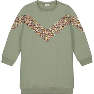 Prénatal baby jurk - Meisjes Kleding - Olivegreen - Maat 62