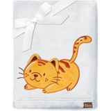 Be Mammy - BE20-168 - Kinderdeken - Lichtgrijs - Met 3D-applicatie