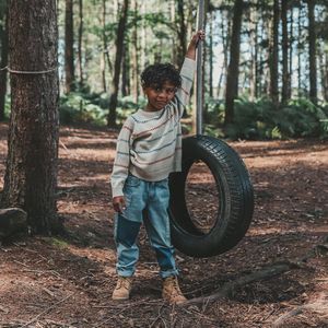 Patchwork jeans uniseks 80