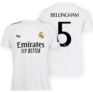 Real Madrid - 25/26 Bellingham - Thuis Korte Mouw T-shirt - Junior - Wit