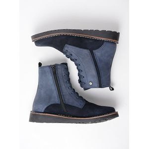 Wolky Veterschoenen Wagga Wagga blauw suede