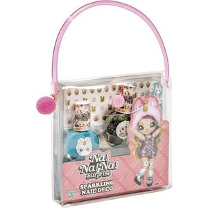 Totum nanana surprise Nagelset Britney nagel deco beauty set kinder nagellak, glitterlak, nagelstickers met unicorn en vijltje cadeautip