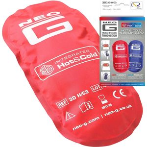 Neo G Kompres Warmte & Koude Therapie - Hot & Cold Pack - Heat & Ice Packs voor Verwondingen - Herbruikbaar - Geschikt voor Spierontsteking, Gewrichtspijn en Verstuikingen - Dubbele Functie - Klasse 1 Medisch Hulpmiddel - 1 pakket - Blauw/Rood