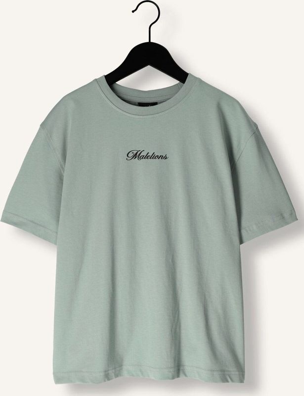 Malelions Kids Studio T-Shirt - Aqua Grey 4-104
