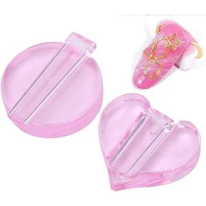 Set van 2 metalen reliëf mallen voor nail art met buig- en curvefunctie, ideaal voor stempelen en nagelprinter gebruik bij nageldecoratie ontwerpen