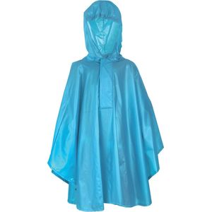 Fastrider Poncho voor kinderen - Maat 110  - Unisex - blauw 110/122