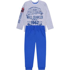 Grijs-blauwe jongenspyjama Spiderman MARVEL 104 cm