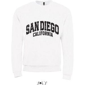 Sweatshirt 2-214 San Diego California - Wit, xS