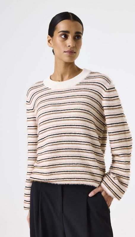 GARCIA - Effen Trui - Wit - Lange Mouw