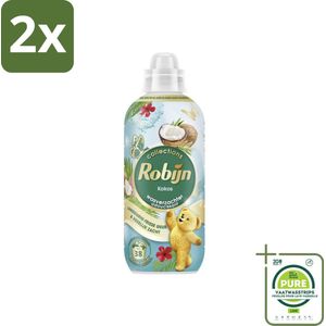Robijn – Wasverzachter – Kokos Sensation – 765 ml - Voordeelverpakking - 2 stuks - Wasverzachter kokos - Wasverzachter tropisch