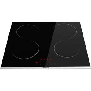 Wiggo WH-E624G(B) - Inbouw inductie kookplaat - 2 fase - 60cm - Zwart