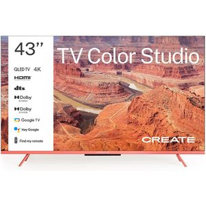 CREATE - QLED 4K 43"" Smart TV met antireflectiescherm en gekleurde lijst - TV COLOR STUDIO