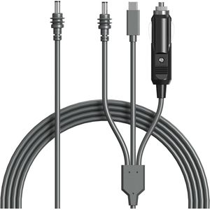 Starlink Mini Kabel 5m / 16,4FT – Plug-and-Play DC Stroomkabel, 18AWG USB-C/Auto Oplader/DC naar DC Vervangkabel, Starlink Mini Verlengkabel 3 in 1