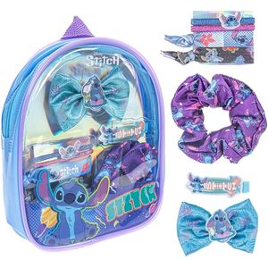 Stitch haaraccessoires set – haarelastiekjes, scrunchie & haarclip in cadeau-zakje – geschikt voor kinderen vanaf 3 jaar - Cadeauset, geschenkset