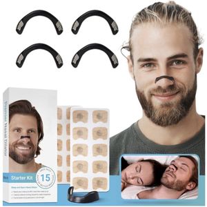 Magnetische Neusstrips - Voor Sporten En Slapen - Neusstrips - Anti Snurk Neusclips - Neusspreider - 15 Paar