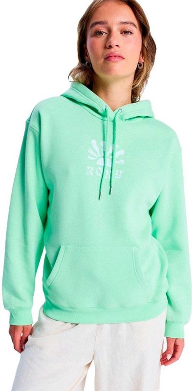 Roxy - Hoodie Surf Stoked Brushed Vt - Pistachio Green - Met Capuchon