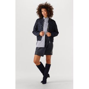 Jansen Amsterdam - Cara Rok Cs 769 - Korte Rok - Donkerblauw - Overlap Rhinestones