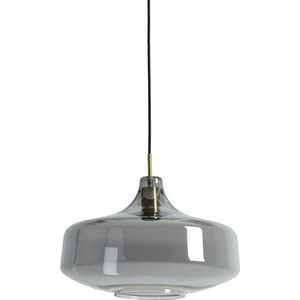 Light & Living Hanglamp Solna - Smoke Glas - Ø39,5cm - Modern - Hanglampen Eetkamer, Slaapkamer, Woonkamer