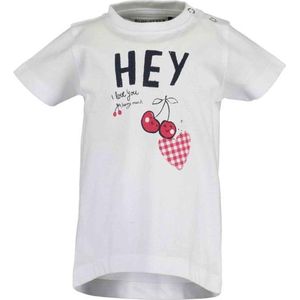 Blue Seven Shirt 'Cherry Lady' Wit Maat 80