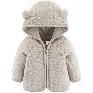Fleece Hoodie met Oren voor Baby's en Peuters – Warme Kleding voor Jongens en Meisjes