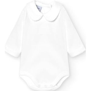 Uniseks Baby Bodysuit van Katoen met Kraag en Lange Mouwen