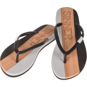 SINNER Capitola Dames Slippers - Zwart/Licht bruin - Maat 36