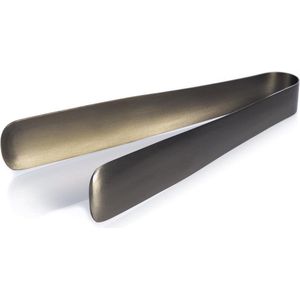 XLBoom Laps ijsblokjes tang - Aluminium ijstang - Zwart - 16 × 7,5 × 2,5 cm
