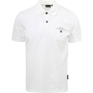 Napapijri - Polo Elbas Wit - Modern-fit - Heren Poloshirt Maat 3XL