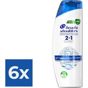 Head & Shoulders Shampoo - Classic Clean 2in1 - Voordeelverpakking 6 stuks