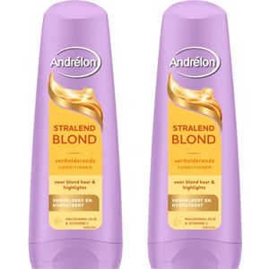 Andrélon Stralend Blond Conditioner - Voordeelverpakking 2 x 200 ml