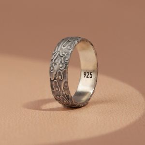 Cloud ring voor valentijnsdag geschenk, Natuur geïnspireerde trouwring 925 Zilver