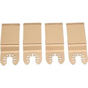 Oscillerend Gereedschapsblad Set - 4 Stuks Diamant Gecementeerd Carbide 1.3in Hout Multitool Mes Voor Houtbewerking