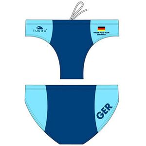 Turbo Germany Zwemslip Blauw 3-4 Years Jongens