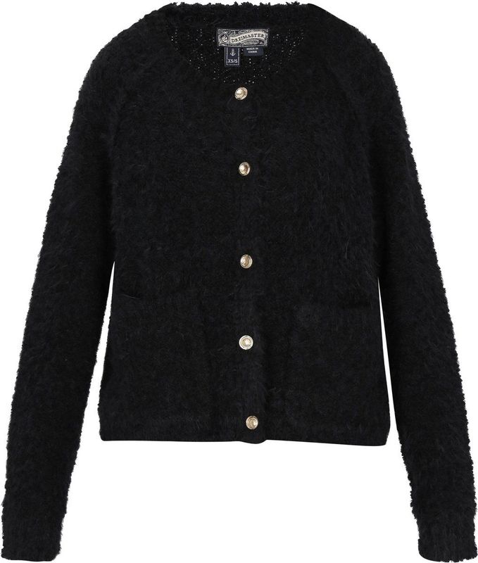 DreiMaster - Vintage - Gebreid Vest - Zwart