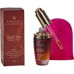 SolaVita Zelfbruiner Drops met Vitamine E + Mini Handschoen