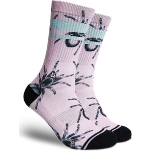 FLINCK Sportsokken - Pink Tarantula - Maat 45-48 - Unisex - Heren Sokken - Dames Sokken - Naadloze sokken - Crossfit Sokken - Hardloop Sokken - Fitness Sokken - Fietssokken