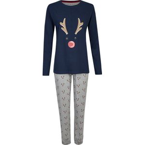 Happy Shorts Dames Kerst Pyjama Shirt + Broek Rendier - Maat L
