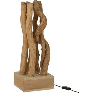 J-Line tafellamp Takken - hout - naturel