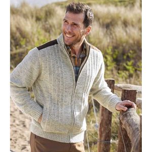 ATLAS FOR MEN - Casual tricotvest met fleecevoering - Heren - Verkrijgbaar in grote maten - 5XL