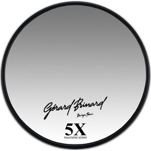 Gérard Brinard Make-up Zuignap spiegel mat zwart Ø15cm 5X Vergroting