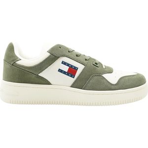 Tommy Hilfiger TJM Basket Sneaker Leer - Groen - Maat 43