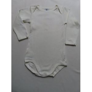 Petit Bateau - Romper - Unie - Wit- Lange mouw - 18 maand 81