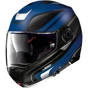 Nolan N100-5 Orbiter 73 Flat Cayman Blauw Systeemhelm - Maat XXL - Helm