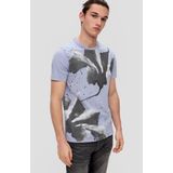 QS Shirt  grijs / sering / wit