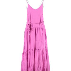 Only lange roze gevoerde viscose maxi jurk - valt kleiner - Maat M