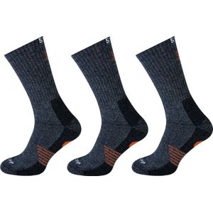 STAPP Wandelsokken Techno Bamboo - 3 paar - Dark Grey Orange