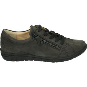 Hartjes - 162.0892/99 - Dames Veterschoenen - Bruin - Nubuck - Rubber Zool